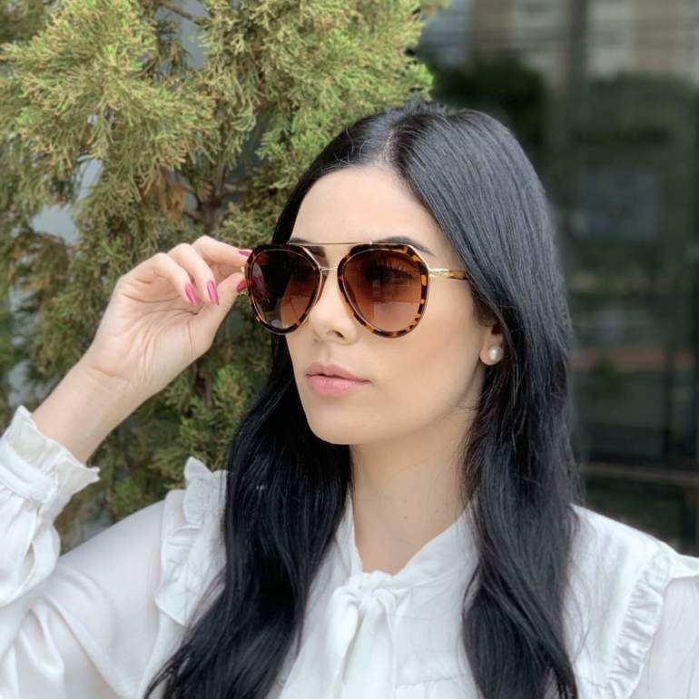 safine com br oculos de sol aviador tartaruga nicole
