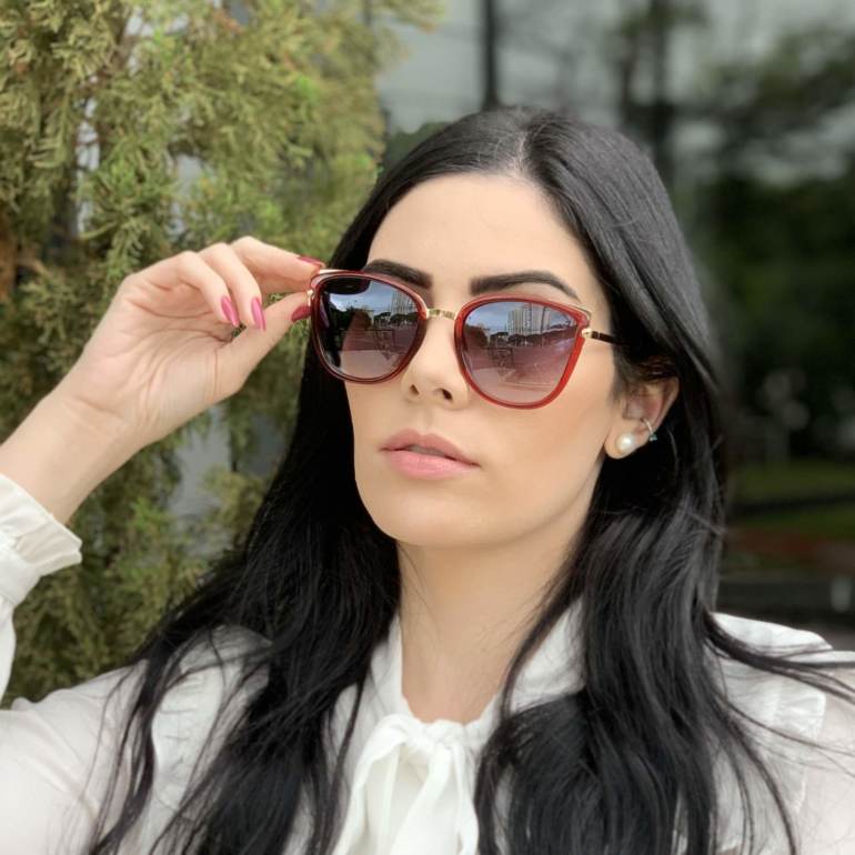 safine com br oculos de sol gatinho vermelho aline 2
