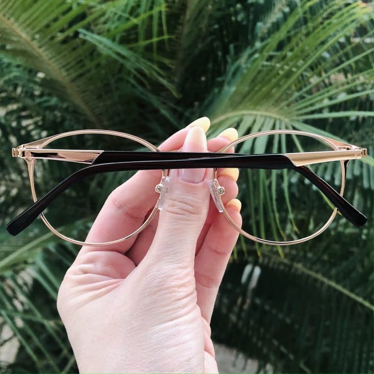 safine com br oculos de grau em metal redondo dourado julia 3