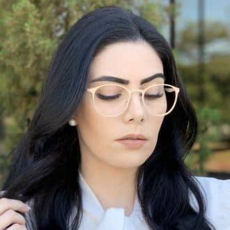 safine com br oculos de grau em metal redondo nude julia 2