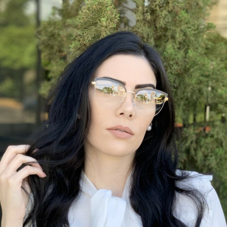safine com br oculos de grau gatinho de metal preto agnes 2