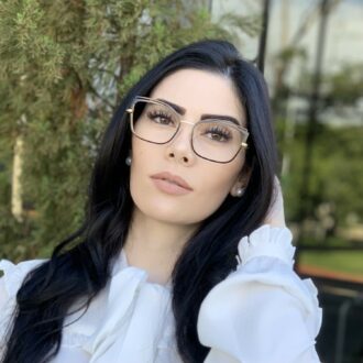 safine com br oculos de grau gatinho de metal preto taisa 2