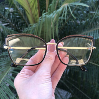 safine com br oculos de grau gatinho de metal preto taisa 3