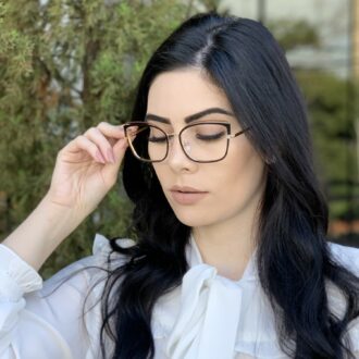safine com br oculos de grau gatinho de metal preto taisa