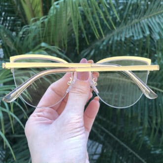 safine com br oculos de grau gatinho de metal tartaruga agnes 10