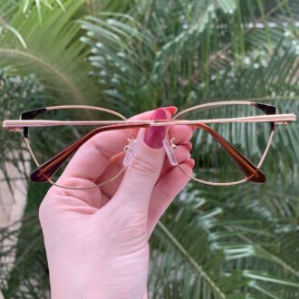 safine com br oculos de grau gatinho marrom liz 7