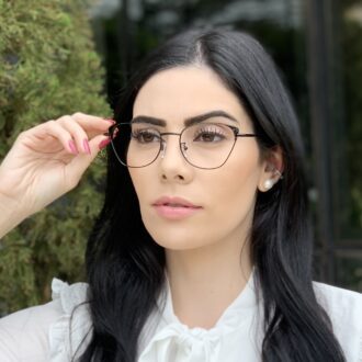 safine com br oculos de grau gatinho preto liz 5