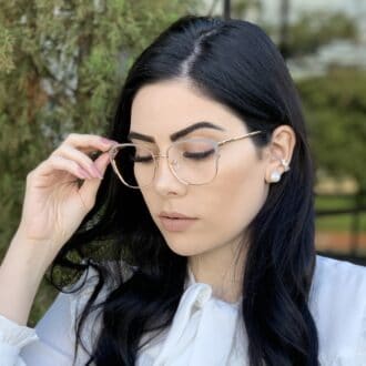 safine com br oculos de grau metal gatinho cinza gina 1