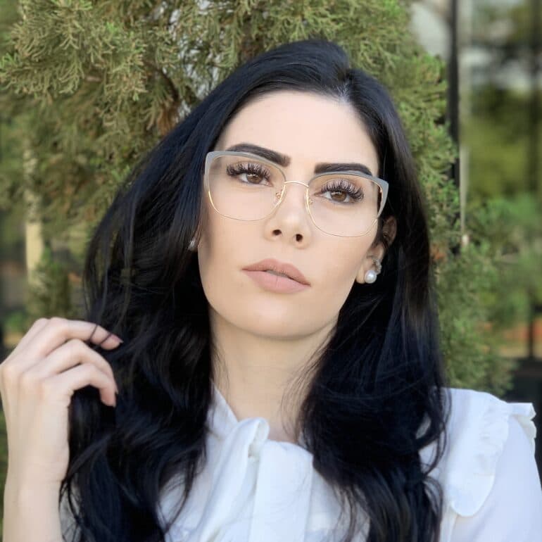 safine com br oculos de grau metal gatinho preto gina 2