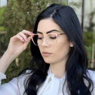 safine com br oculos de grau metal gatinho rosa gina 2