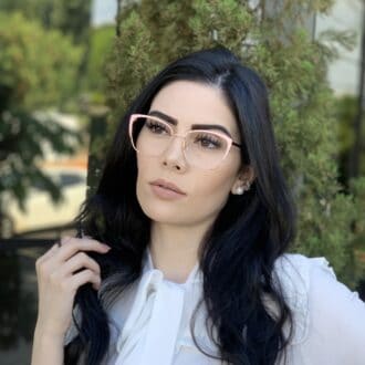 safine com br oculos de grau metal gatinho rosa gina 3