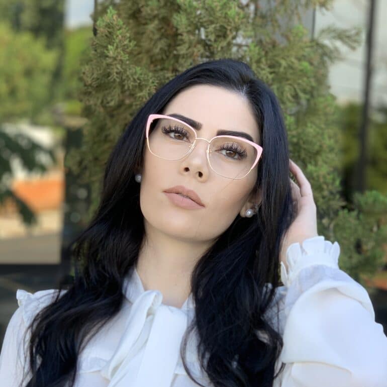 safine com br oculos de grau metal gatinho rosa gina 4