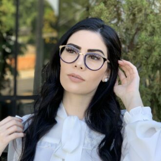 safine com br oculos de grau redondo azul lina 5