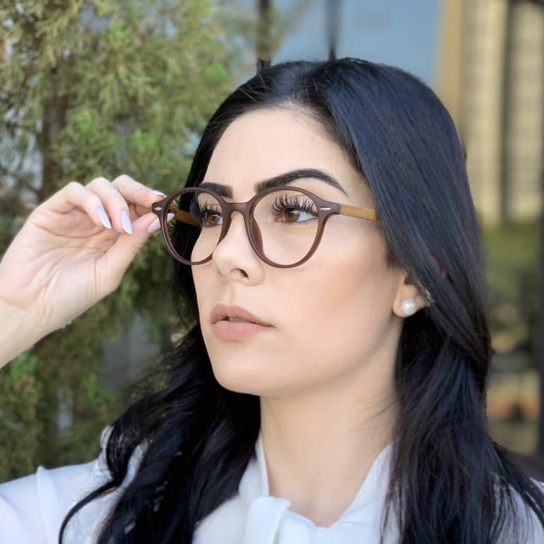 safine com br oculos de grau redondo marrom grazi 2