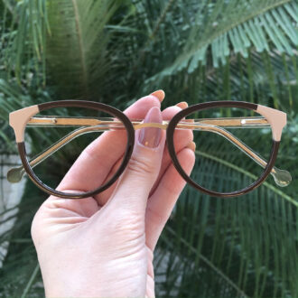 safine com br oculos de grau redondo marrom lina
