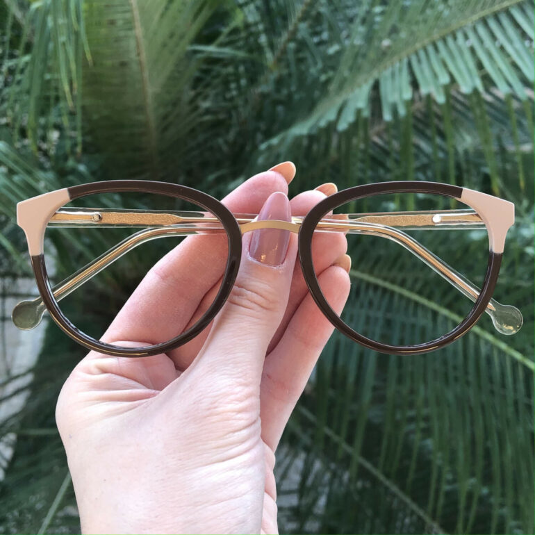 safine com br oculos de grau redondo marrom lina