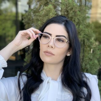 safine com br oculos de grau redondo nude lina 1