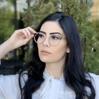 safine com br oculos de grau redondo nude lina