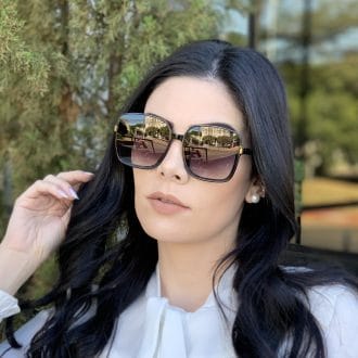 safine com br oculos de sol quadrado preto elen 1