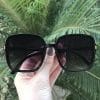safine com br oculos de sol quadrado preto elen
