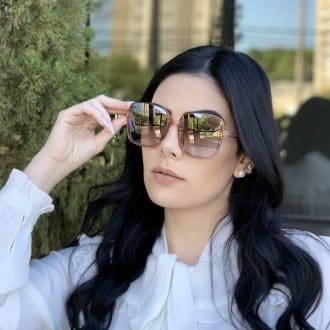 safine com br oculos de sol quadrado rose elen