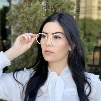 safine com br oculos de grau aviador redondo ivy nude 2