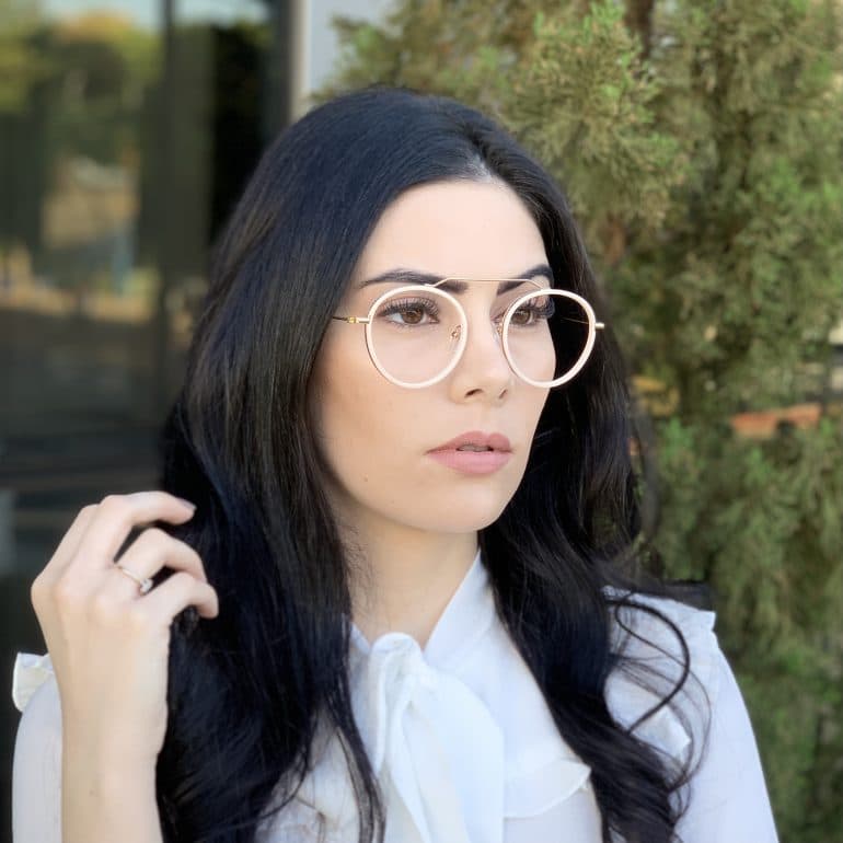 safine com br oculos de grau aviador redondo ivy nude 4