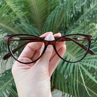 safine com br oculos de grau gatinho marrom paula