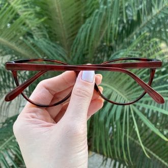 safine com br oculos de grau gatinho vermelho com tartaruga paula 1