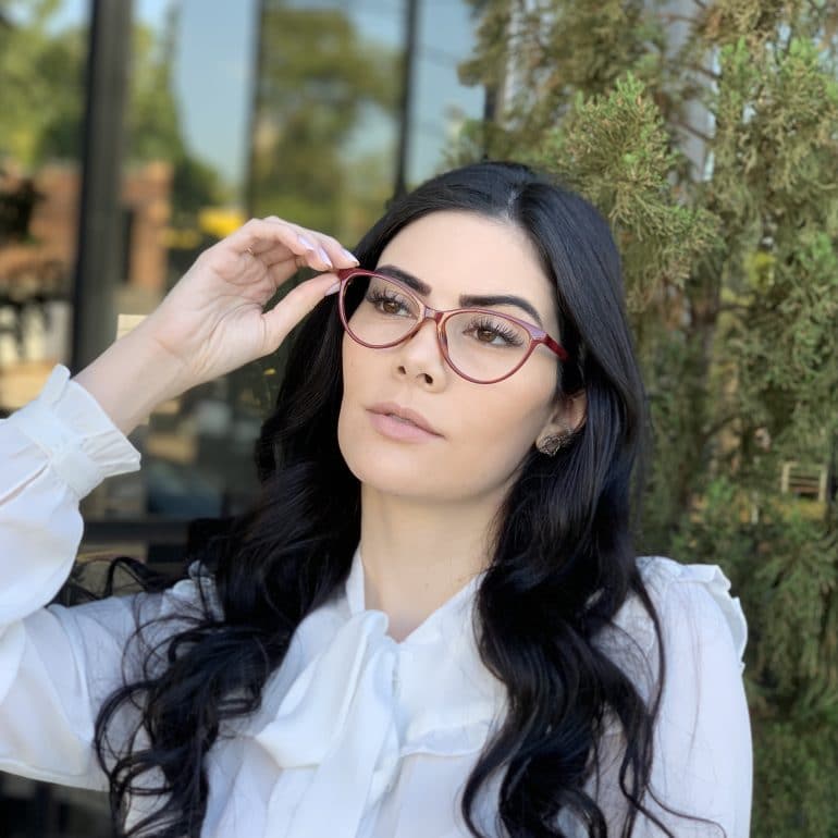 safine com br oculos de grau gatinho vermelho com tartaruga paula 3