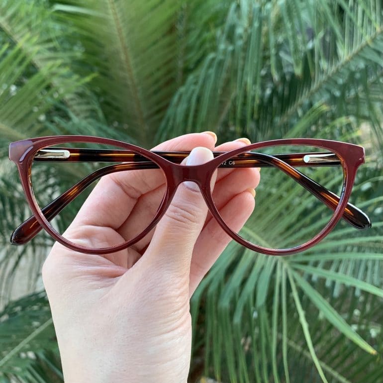 safine com br oculos de grau gatinho vermelho com tartaruga paula