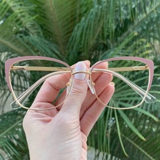 safine com br oculos de grau metal gatinho lilas gina