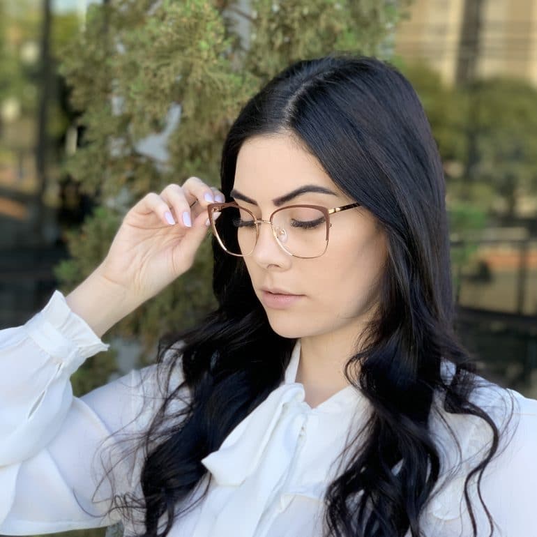 safine com br oculos de grau metal gatinho marrom gina 2
