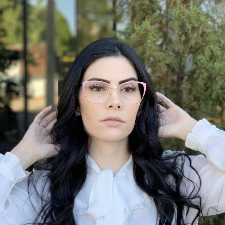 safine com br oculos de grau metal gatinho pink gina 3