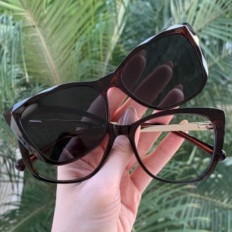 safine com br oculos 2 em 1 clip on gatinho marrom valentina 2