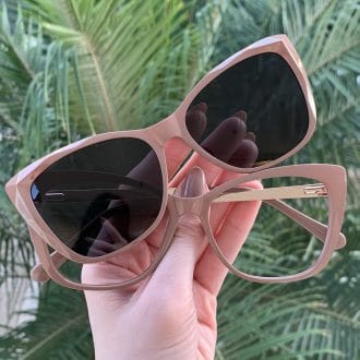 safine com br oculos 2 em 1 clip on gatinho nude valentina