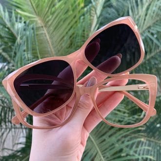safine com br oculos 2 em 1 clip on gatinho rose valentina