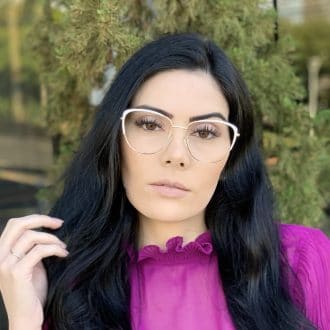 safine com br oculos de grau de metal gatinho branco lorena 2