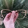 safine com br oculos de grau de metal gatinho dourado lorena