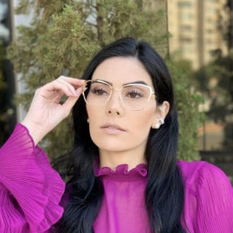safine com br oculos de grau de metal gatinho dourado lorena 2