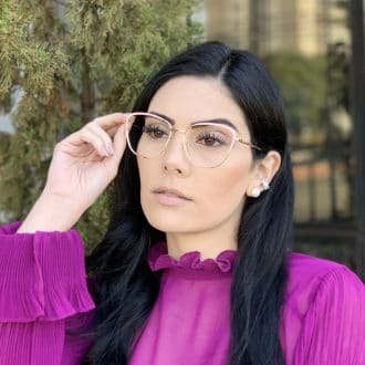 safine com br oculos de grau de metal gatinho nude lorena 3