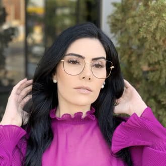 safine com br oculos de grau de metal gatinho preto lavinia 2