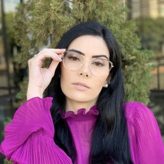 safine com br oculos de grau de metal gatinho preto lorena 2