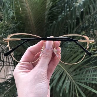 safine com br oculos de grau de metal gatinho preto lorena 4