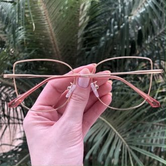 safine com br oculos de grau de metal gatinho rosa lavinia 1