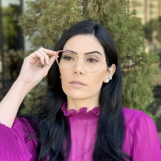 safine com br oculos de grau de metal gatinho rosa lorena 3