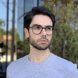 safine com br oculos de grau masculino em acetato quadrado preto fosco 2
