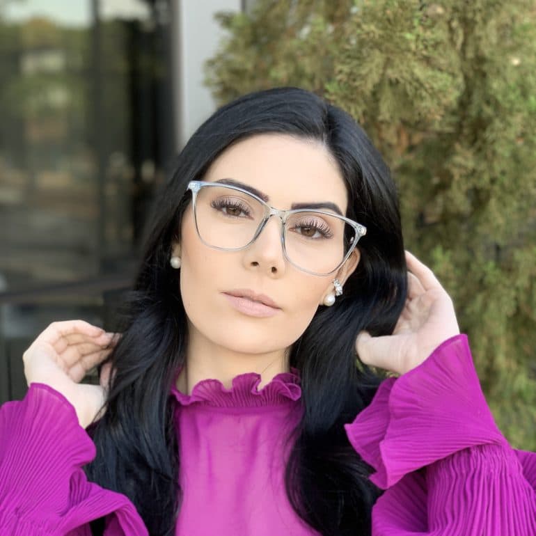 safine com br oculos de grau quadrado azul lari 4