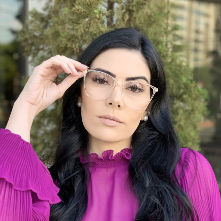 safine com br oculos de grau quadrado rose lari 3