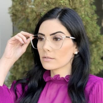 safine com br oculos de grau quadrado transparente lari 2